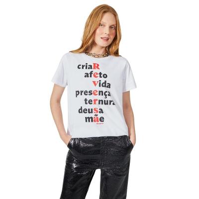 Camiseta Estampada Criar Reversa