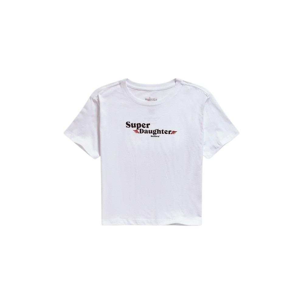 Camiseta Menina Estampada Super Daughter Reserva Mini - 1