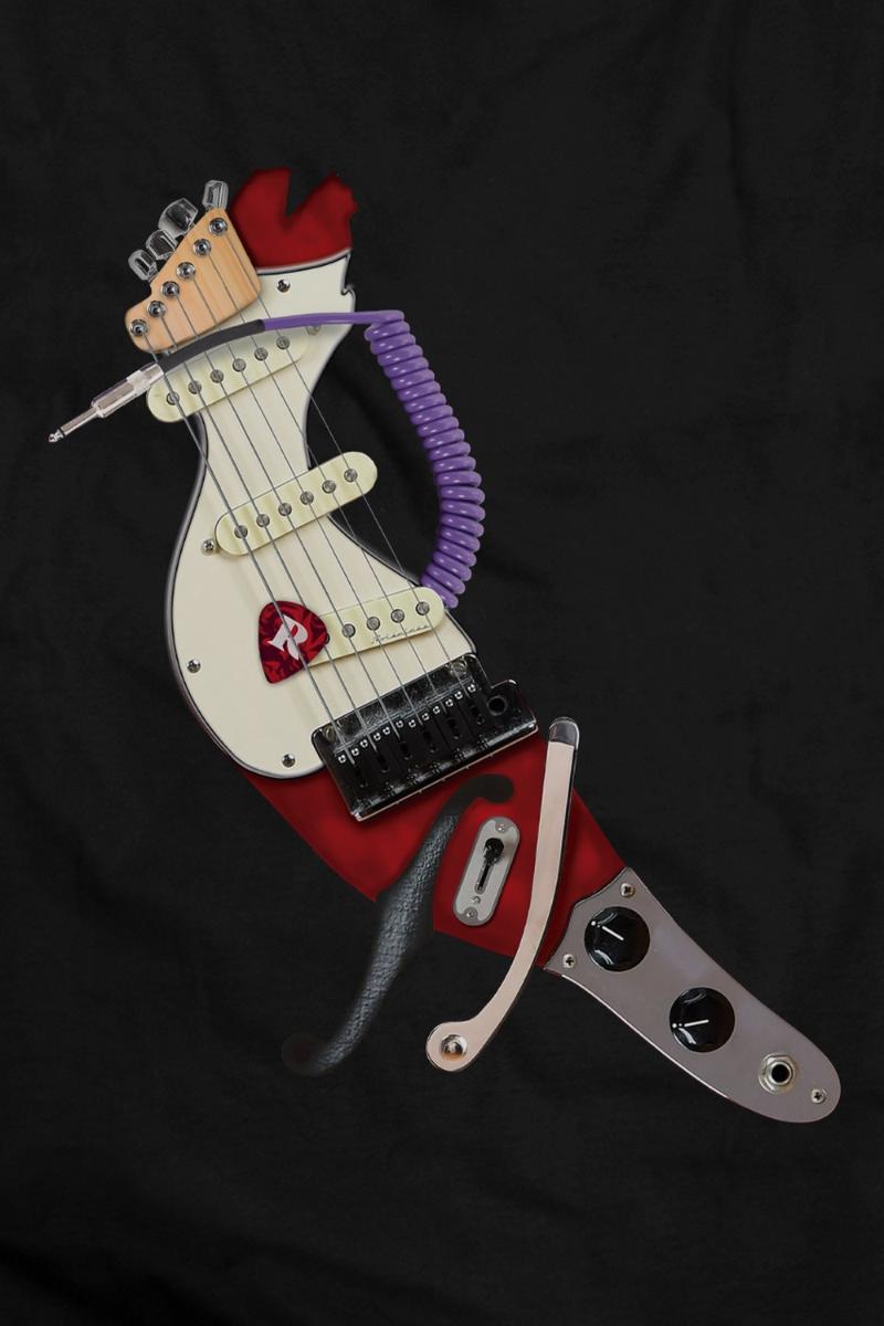 Camiseta Estampa Pica Pau Guitarra Reserva - 5