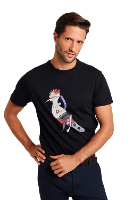 Camiseta Estampa Pica Pau Guitarra Reserva - 7