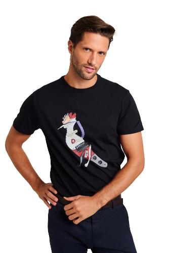 Camiseta Estampa Pica Pau Guitarra Reserva