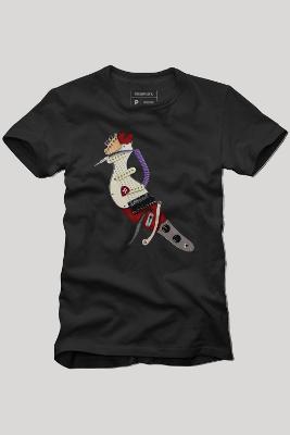 Camiseta Estampa Pica Pau Guitarra Reserva