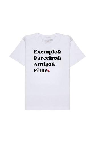 Camiseta Exemplo Parceiro Amigo Filho Reserva Mini
