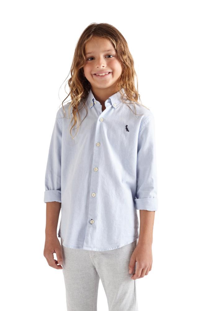 Camisa Infantil Cont Ml Oxford Reserva Mini - 1