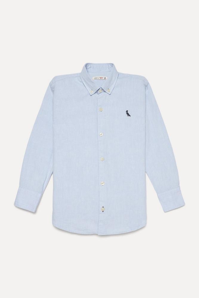 Camisa Infantil Cont Ml Oxford Reserva Mini - 4