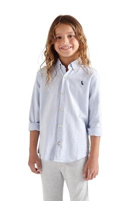 Camisa Infantil Cont Ml Oxford Reserva Mini