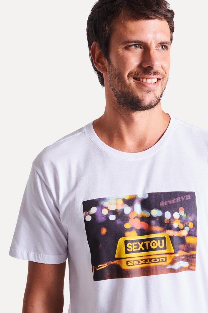 Camiseta Estampada Sextou Taxi Reserva - 2
