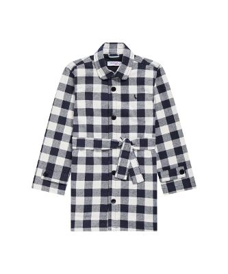 Trench Coat Xadrez Grid Reserva Go Mini