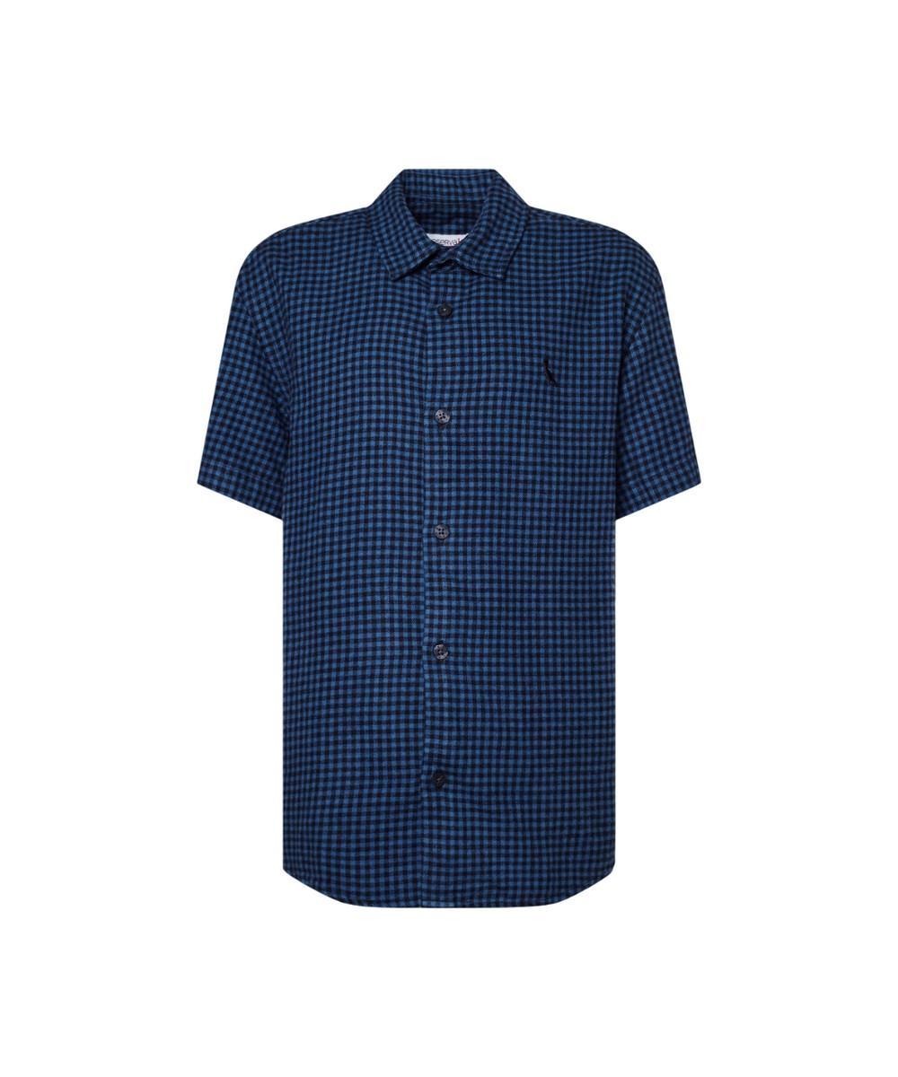 Camisa Manga Curta Xadrez Justin Reserva Mini - 1