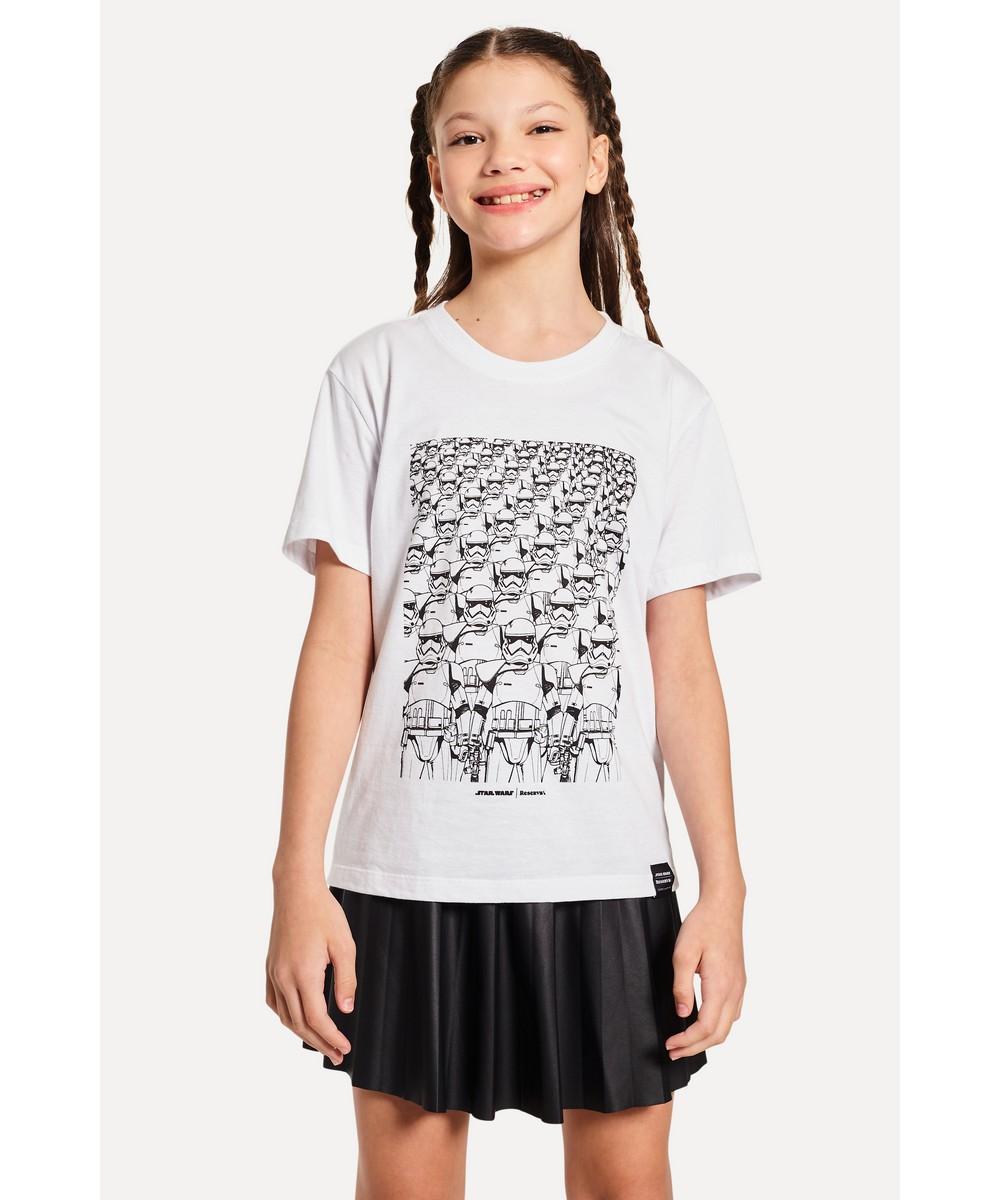 Camiseta Estampada Exercito Stormtrooper Reserva Mini - 4
