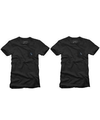 Kit 2 Camisetas Bolso Cb Pica-Pau Xadrez Reserva - PRETO - GGG