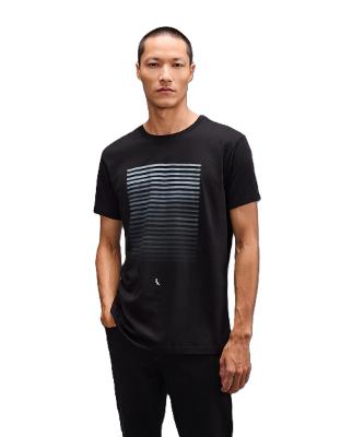 Camiseta Slim Estampa Gradiente Stripes Reserva