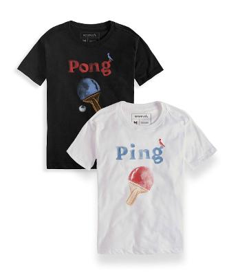 Kit 2 Camisetas Ping E Pong Reserva Mini