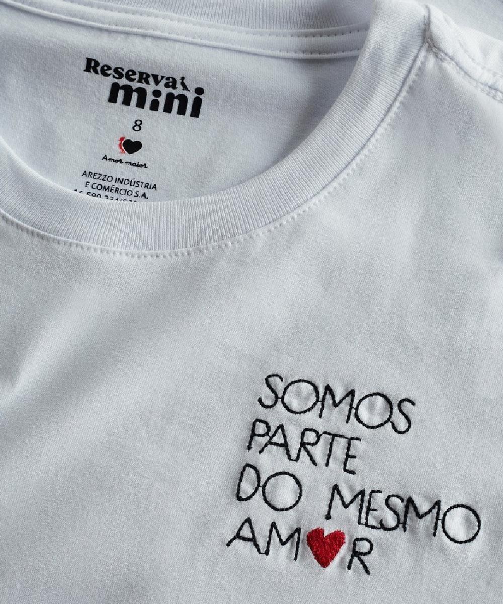 Camiseta Bordado Somos Parte Reserva Mini - 3