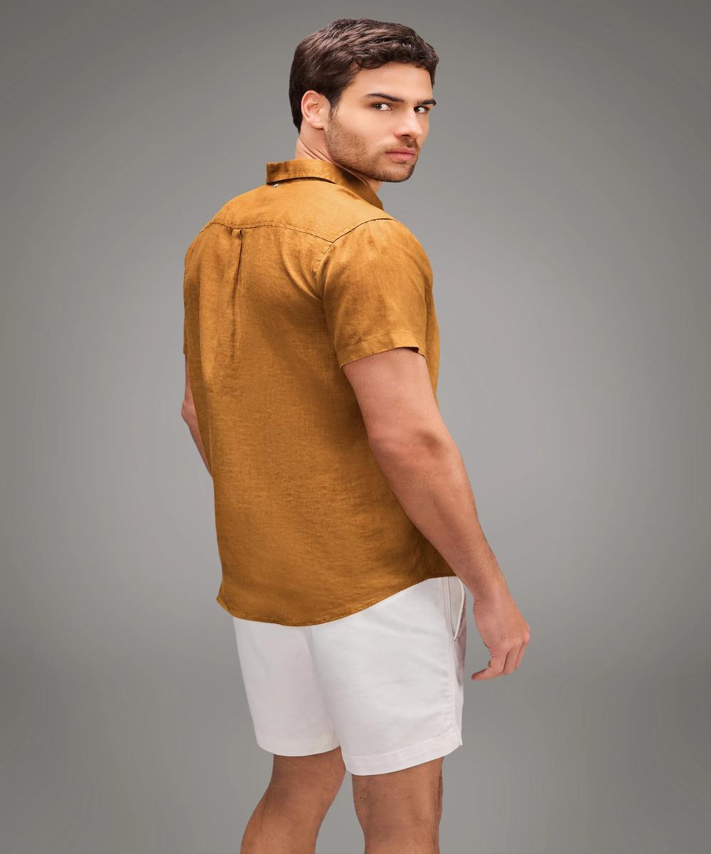 Camisa Manga Curta Linho Reserva - 4