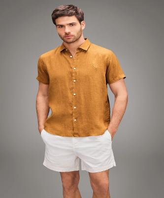 Camisa Manga Curta Linho Reserva