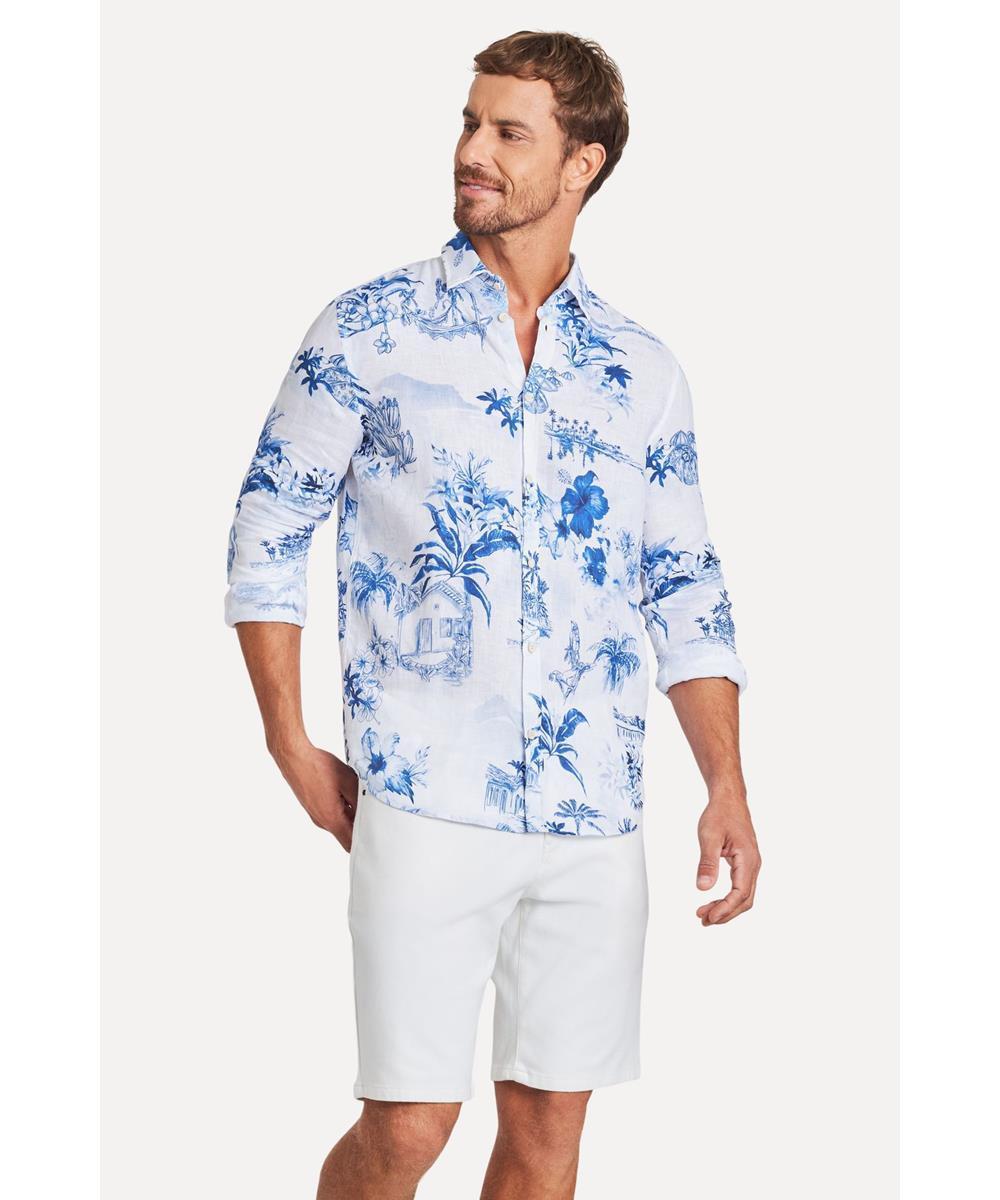Camisa Manga Longa Estampada Bahia Bonita Reserva - 3