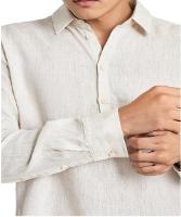 Bata Manga Longa Cambraia Puro Linho Reserva - 3