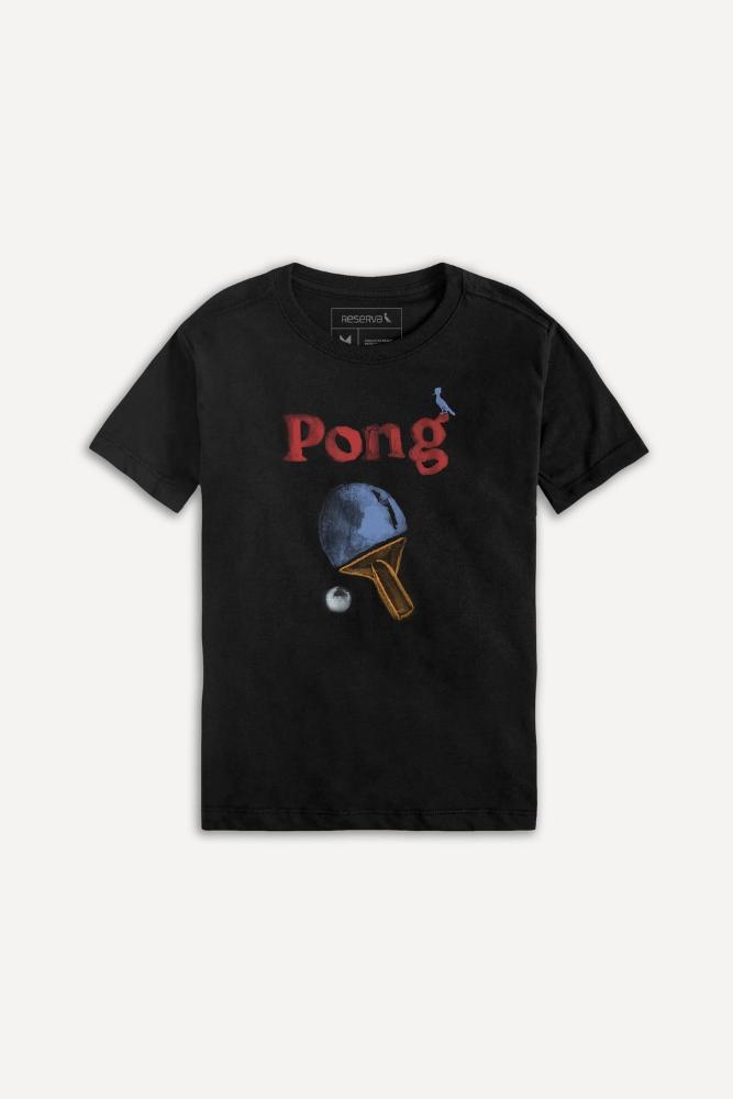 Camiseta Estampada Pong Mini Reserva Mini - 3