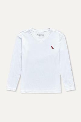 Camiseta Ml Pica Pau Bordado Brasa Mini Reserva Mini