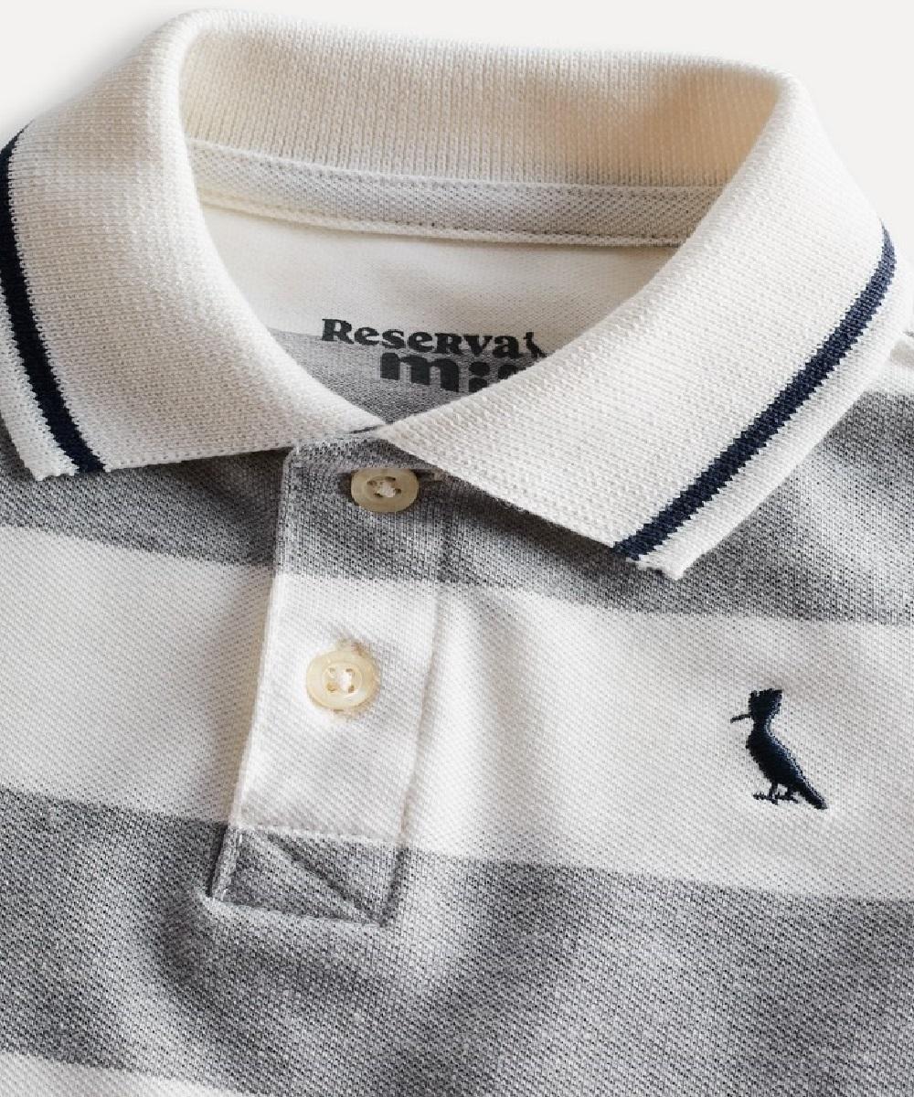 Polo Manga Curta Bb Listra Friso Reserva Mini - 3