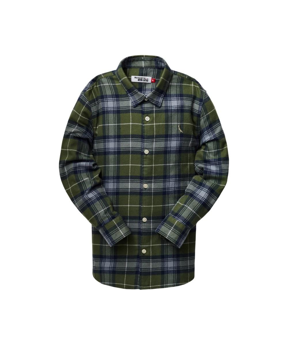 Camisa Manga Longa Flanela Xadrez Reserva Mini - 3