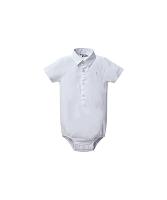 Camisa Bb Macaquinho Oxford Manga Curta Reserva Mini - 1