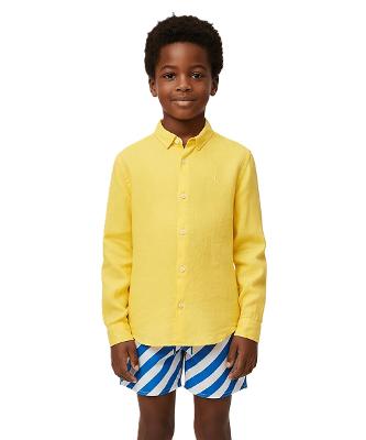 Camisa Manga Longa Tp Linho Tinturado Reserva Mini