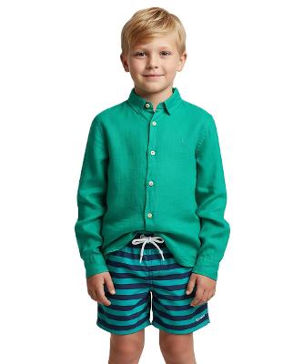 Camisa Manga Longa Tp Linho Tinturado Reserva Mini