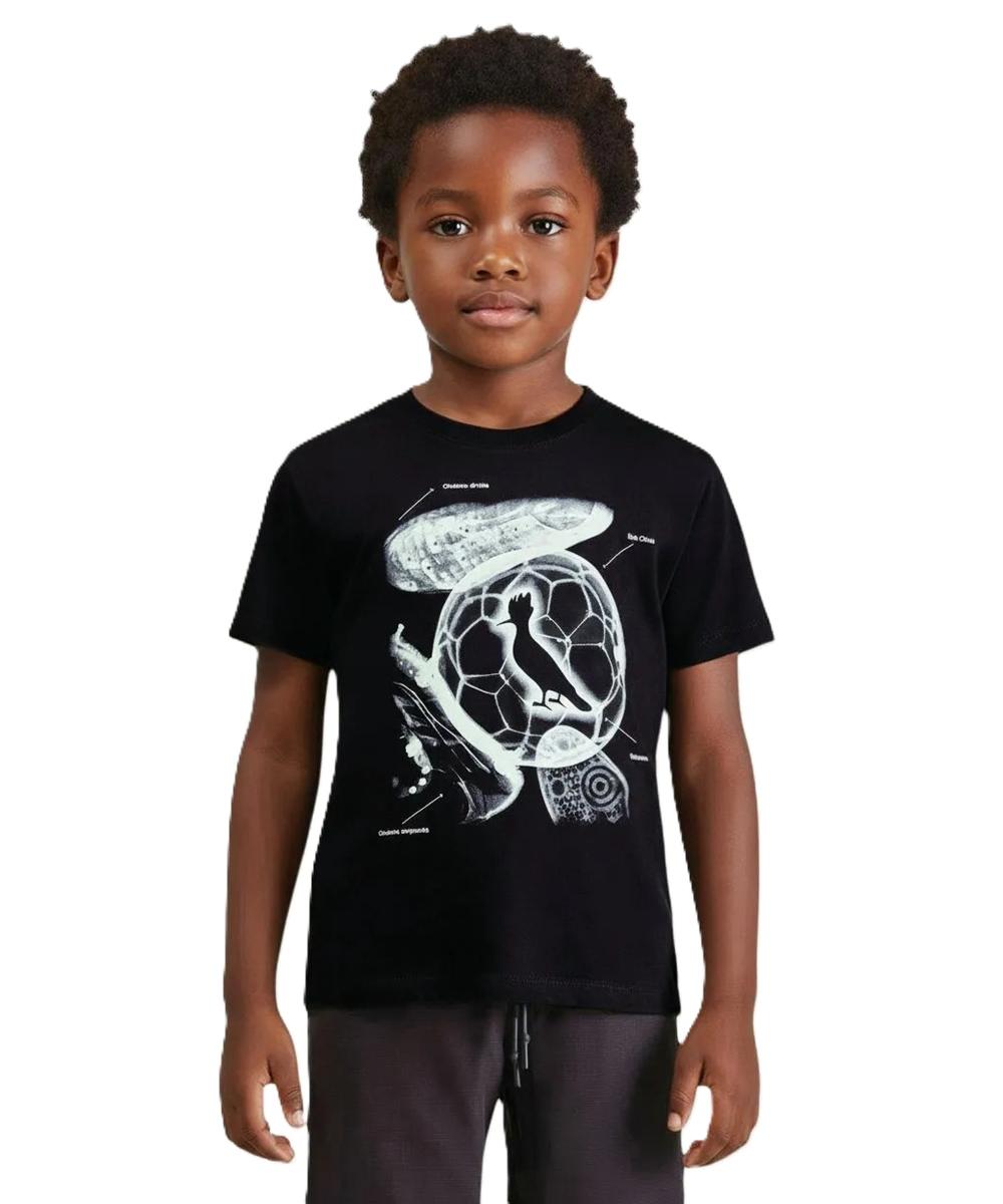 Camiseta Estampa Raio X Do Futebol Reserva Mini - 1