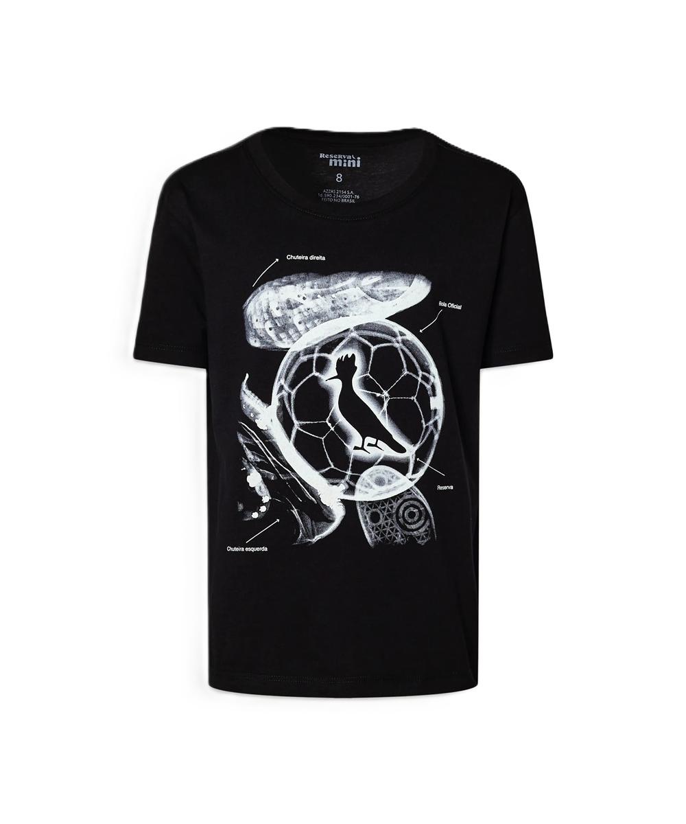 Camiseta Estampa Raio X Do Futebol Reserva Mini - 4