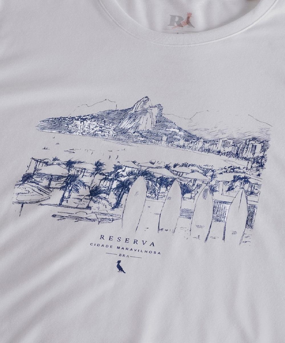 Camiseta Estampada Rio Outline Rj Reserva - 3