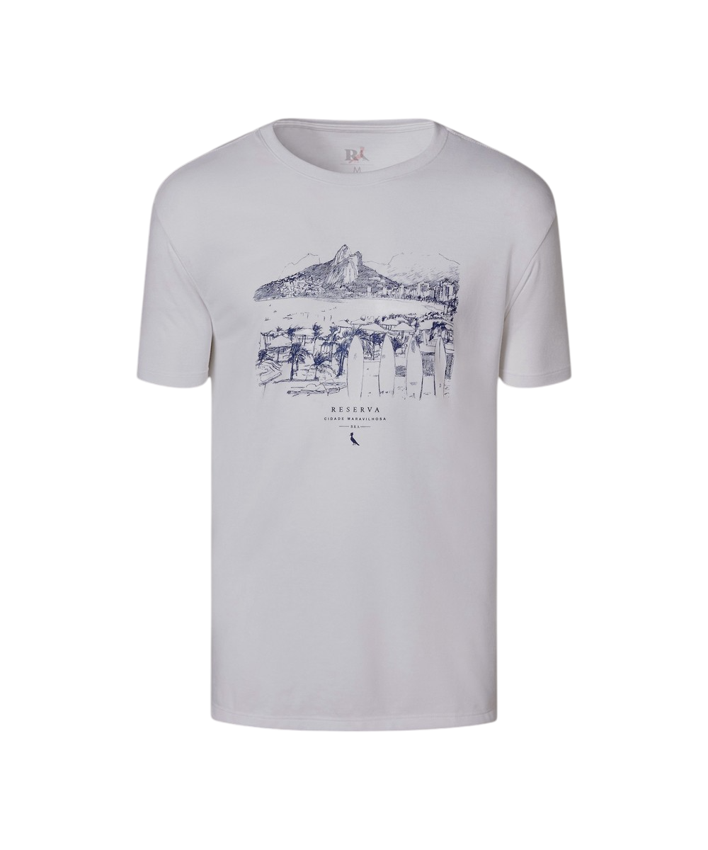 Camiseta Estampada Rio Outline Rj Reserva - 4