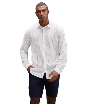 Camisa Linho Listrada Cascais Reserva