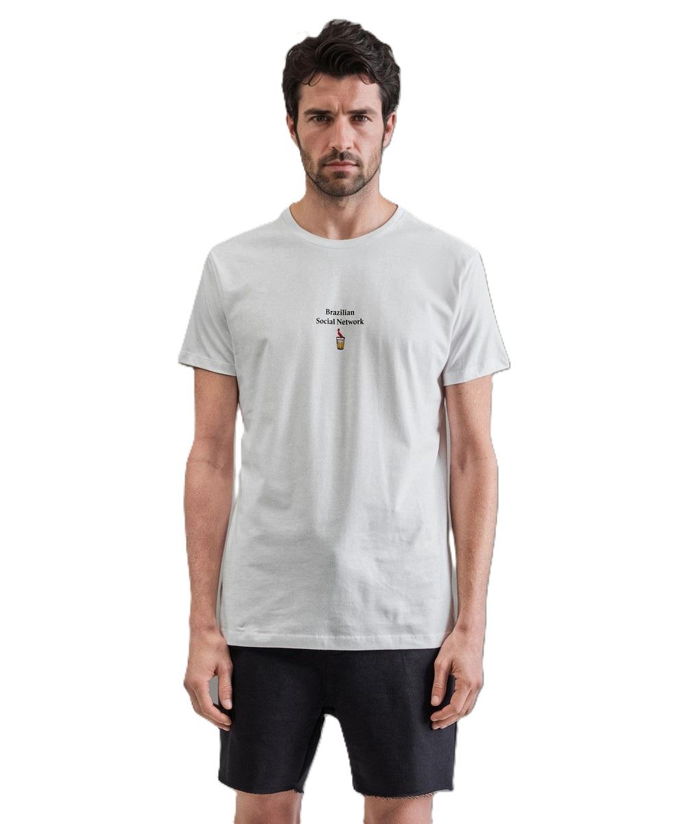 Camiseta Slim Est Brazilian Social Net Reserva - 1