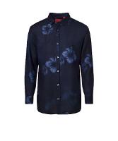 Camisa Linho Estampada Indigo Bloom Reserva - 6