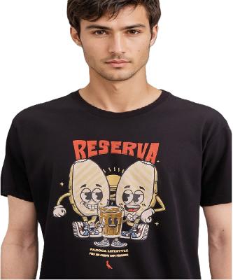 Camiseta Estampada Pão Na Chapa E Cafezin Sp Reserva