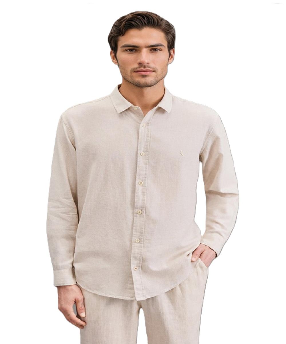 Camisa Manga Longa Linho Pienza Reserva - 1