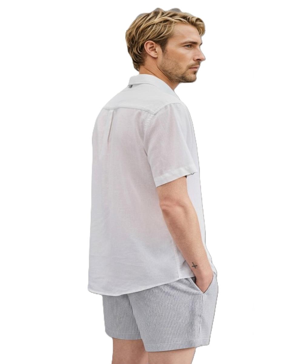 Camisa Manga Curta Linho Pienza Reserva - 3