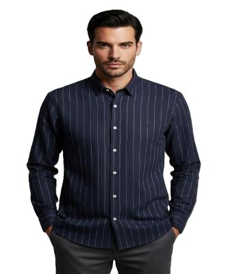 Camisa Manga Longa Flame Risca De Giz Reserva