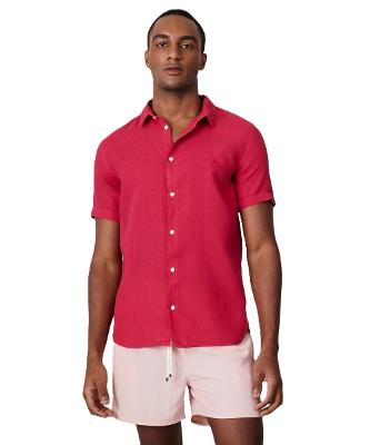 Camisa Manga Curta Linho Tinturado Reserva