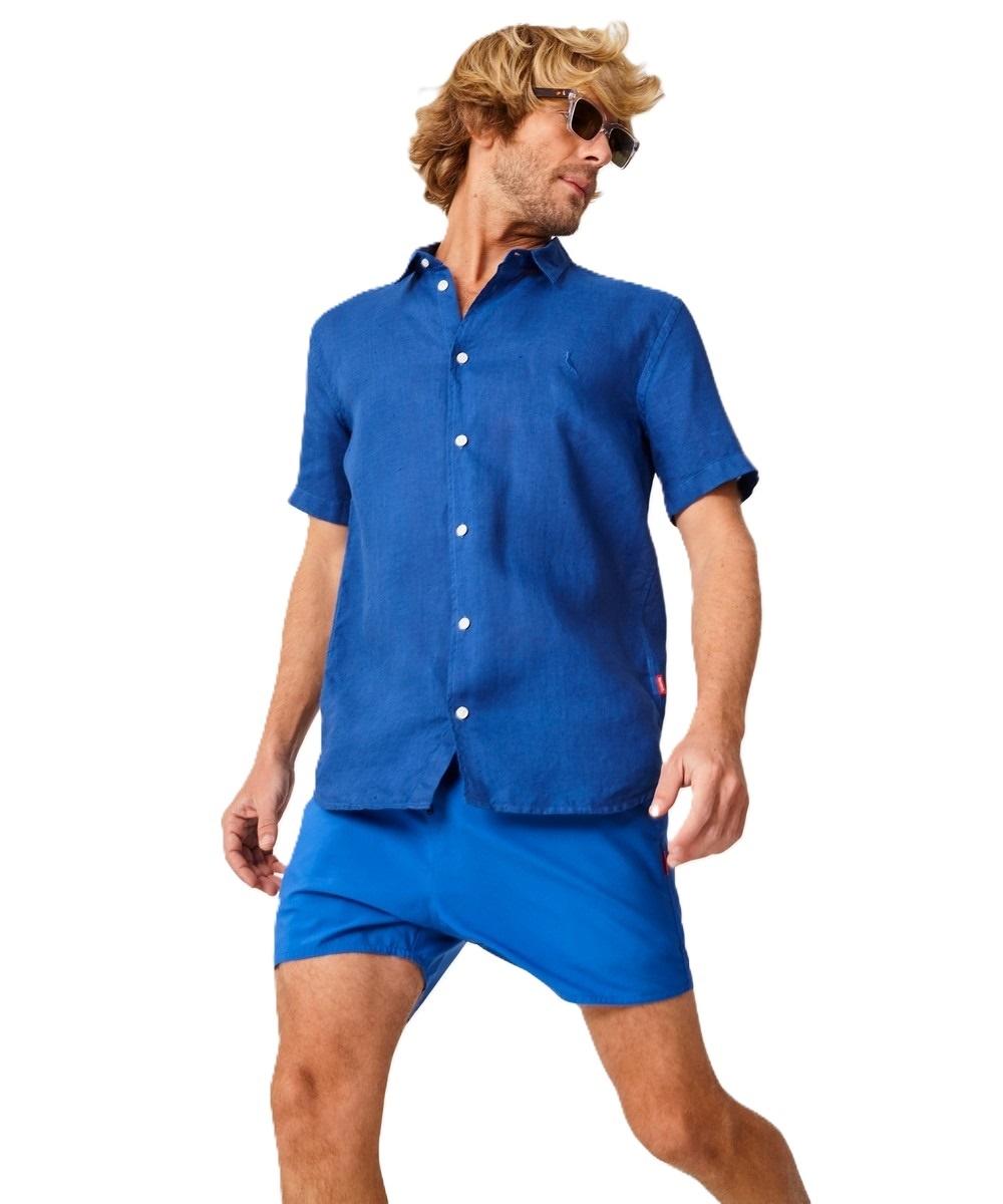 Camisa Manga Curta Linho Tinturado Reserva - 3