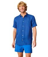 Camisa Manga Curta Linho Tinturado Reserva - 1