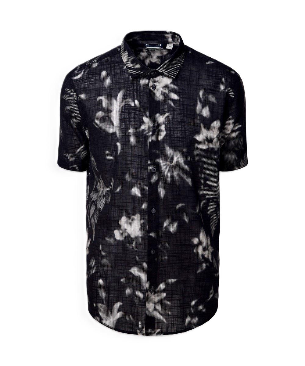 Camisa Manga Curta Estampada Blur Flower Reserva - 2