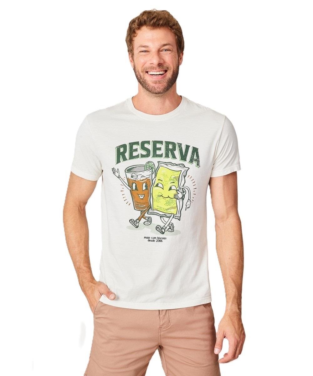 Camiseta Estampada Mate Com Biscoito Reserva - 1