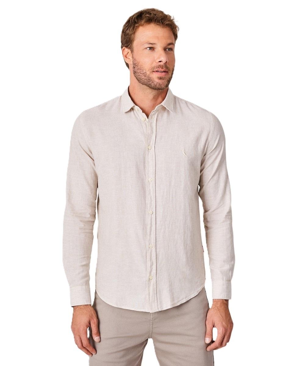 Camisa Manga Longa Linho Pienza Reserva - 1
