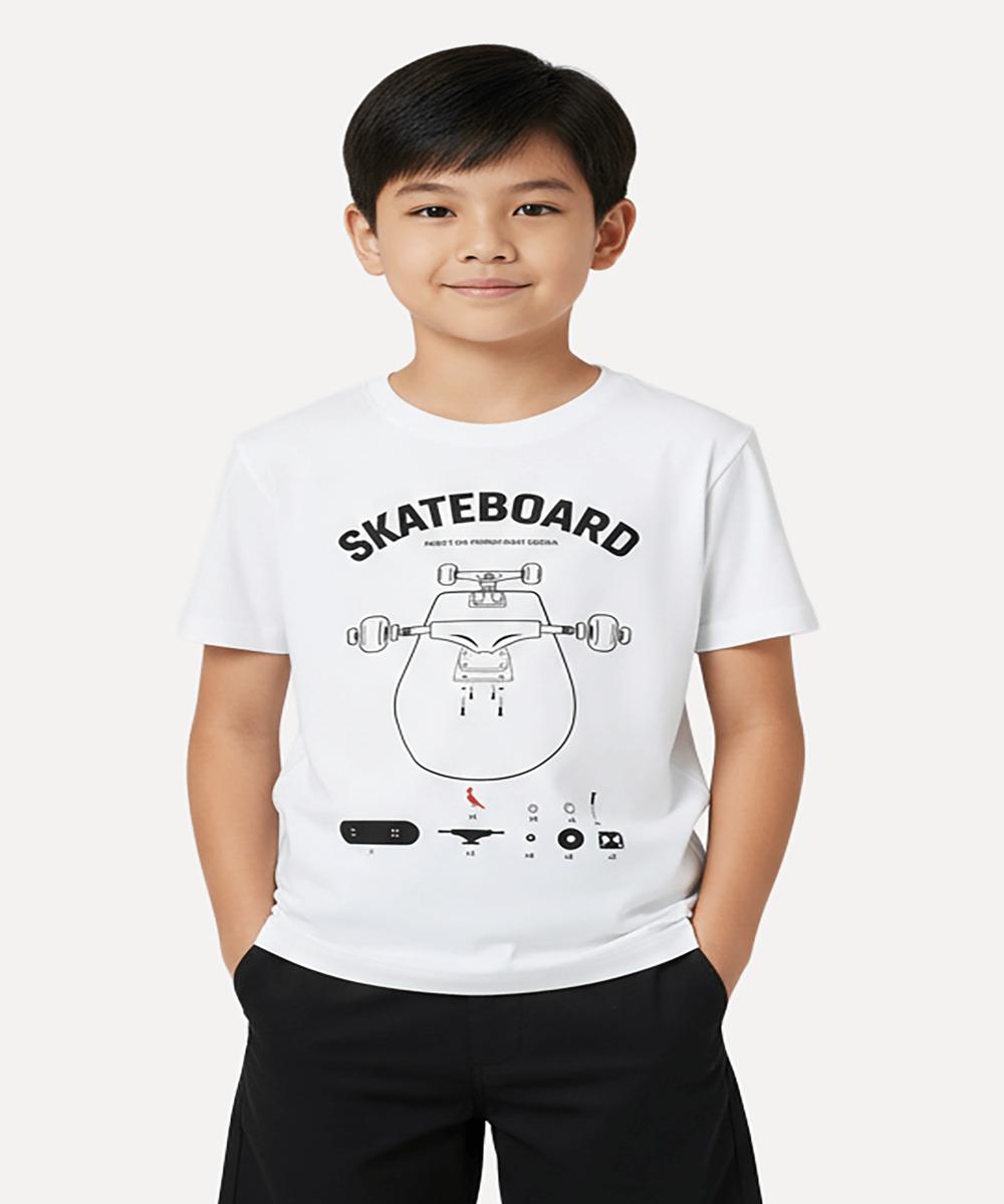 Camiseta Estampa Skateboard Reserva Mini - 1