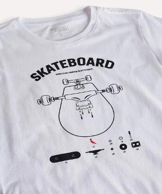 Camiseta Estampa Skateboard Reserva Mini