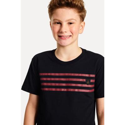 Camiseta Mini Estampa Listras Peito Fla Reserva Sprint Mini