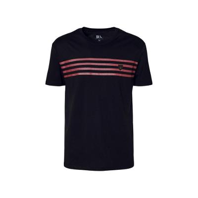 Camiseta Estampada Listras Peito Fla Reserva